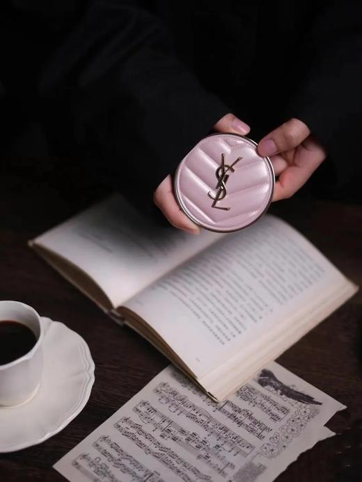 D030619新款冰川粉嫩色质感皮纹限量皮革粉气垫 商品图2