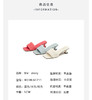 westory星光夏日夏季凉鞋低跟真皮一脚蹬拖鞋61711 商品缩略图4