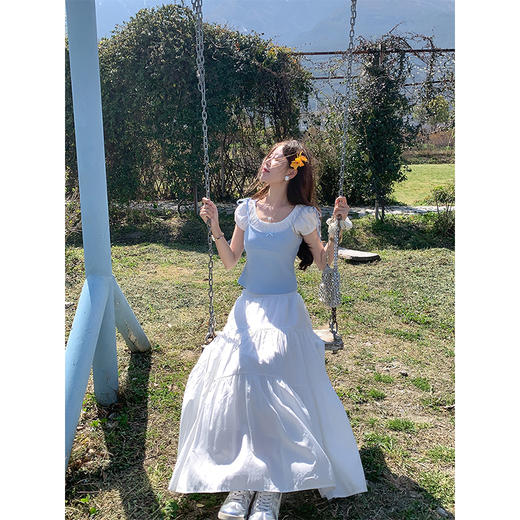 <曾小咸推荐>4.7现货秒杀！微信超特价！假两件吊带短袖T恤 日常139.99 立减80 秒杀59.99！ 商品图2