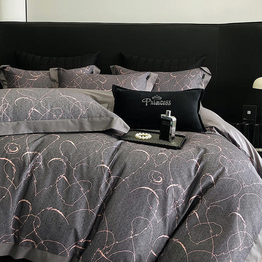 【清仓229元起/套】轻奢高端100支新疆长绒棉四件套  烫绣设计全棉套件（礼盒装）【不支持退换货】 商品图8