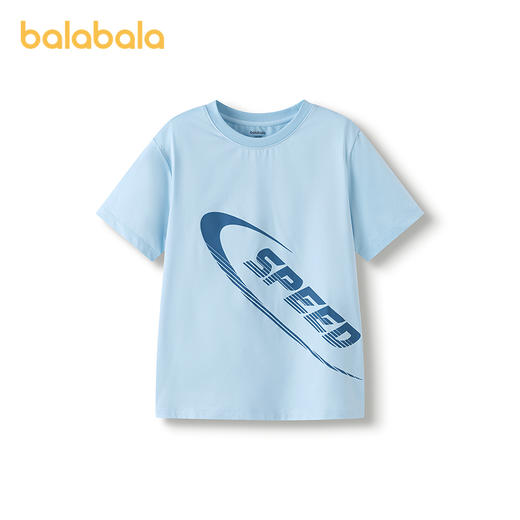 巴拉巴拉儿童短袖t恤2025年新款夏季男童上衣柔软运动打底衫速干 商品图4