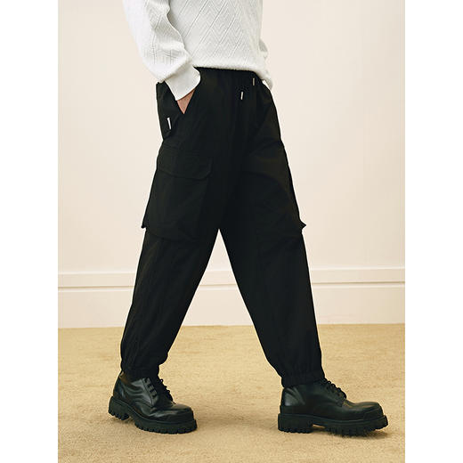 GXG男装 大口袋工装裤男宽松束脚休闲裤潮流裤子通勤长裤25春热卖 商品图2