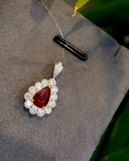 1.01ct刻面红宝石吊坠 商品图2