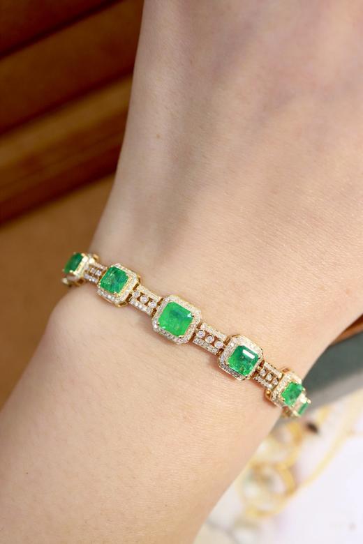 4.7ct刻面祖母绿手链 商品图3