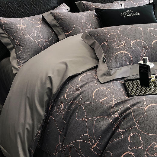 【清仓229元起/套】轻奢高端100支新疆长绒棉四件套  烫绣设计全棉套件（礼盒装）【不支持退换货】 商品图9