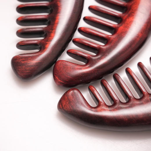 *自营*三角檀木梳 | 犀角紫檀木材质。手工打磨梳头木梳#常梳头头常梳# 商品图2