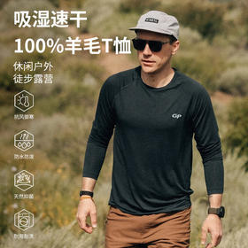 灰壳GP100%美利奴羊毛17.5微米速干长袖（男款）