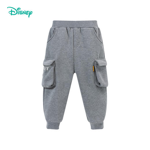 【商城同款】迪士尼男宝宝休闲长裤秋冬装时尚儿童保暖加绒裤子宽松百搭运动裤ZD3DK016 商品图7
