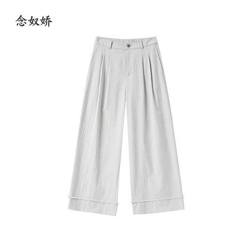 【商场同款】CNT5387 “静奢西裤” 冰川灰 后腰松紧阔腿裤 商品图8