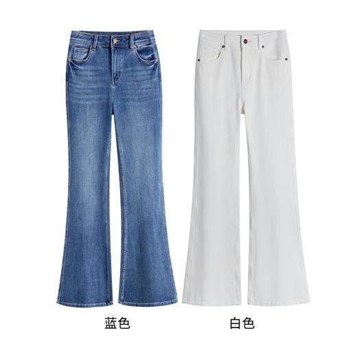 DH25YX5751慵懒风窄版微喇牛仔裤长短款RJ029 商品图2