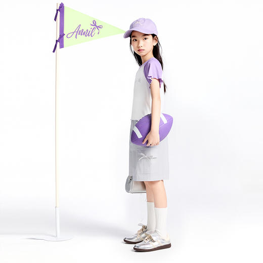 女童短袖针织衫夏季新款安奈儿童装实体店同款AG521653 商品图5