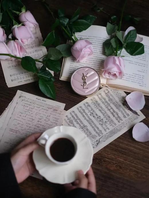 D030619新款冰川粉嫩色质感皮纹限量皮革粉气垫 商品图3