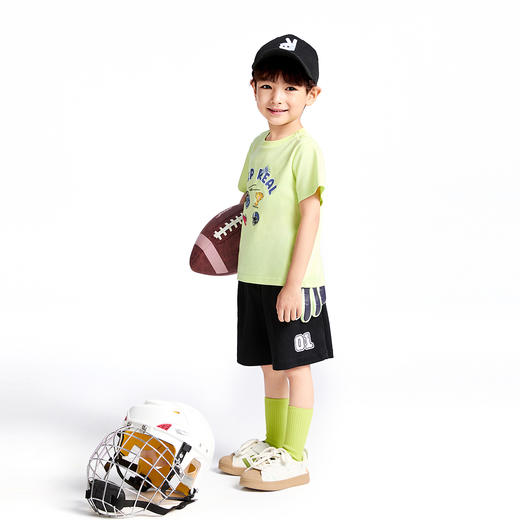 男童圆领液氨短袖针织衫夏季新款安奈儿童装实体店同款XB521603 商品图5