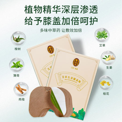 雷允上艾草生姜膝盖贴12贴/盒 商品图1