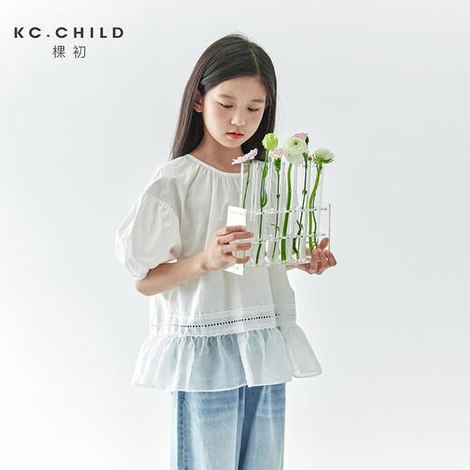 棵初 2025春夏第二波新品氛围感纯色小衫876K256055MJ 商品图0