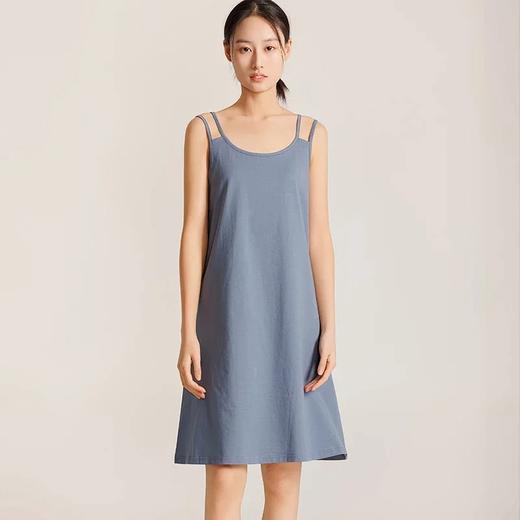 weyo 长绒棉双吊带连衣裙休闲居家宽松睡裙连衣裙13605 商品图0