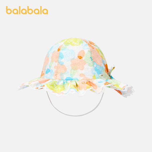 巴拉巴拉儿童渔夫帽夏季新款女童盆帽遮阳帽舒适精致时尚清新可爱 商品图2