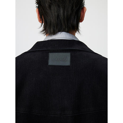 GXG男装 微肌理时尚通勤商务设计感简约立领夹克外套 25年春热卖 商品图4