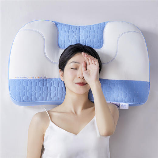 自然醒4D乳胶护颈小圆枕倍护工学枕头护颈椎助睡眠侧睡枕家用成人单人枕芯学生宿舍枕XK 商品图5