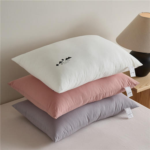 自然醒A类全棉色织水洗枕头枕芯助睡眠护颈椎成人家用一对装酒店专用整头套男学生宿舍XK 商品图1