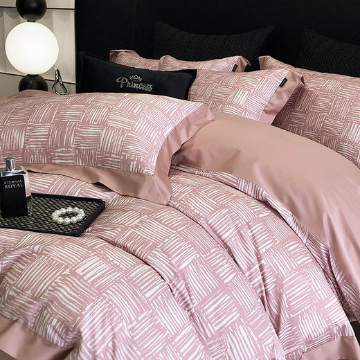 【清仓229元起/套】轻奢高端100支新疆长绒棉四件套  烫绣设计全棉套件（礼盒装）【不支持退换货】 商品图1