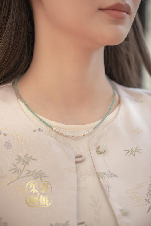 【茱事顺俪】18K黄金磷灰石项链 商品图5