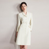 IWY/气质米色连衣裙轻奢高级感单排扣西服裙春秋中长款时尚通勤职场女装Q1260 商品缩略图3