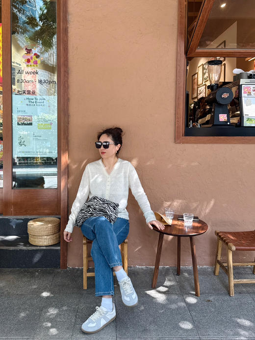 实力显瘦-显腿直高腰小直筒法棍裤牛仔裤【包邮+三天无理由退换】 商品图3