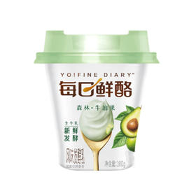蒙牛每日鲜酪森林牛油果风味发酵乳100g*3