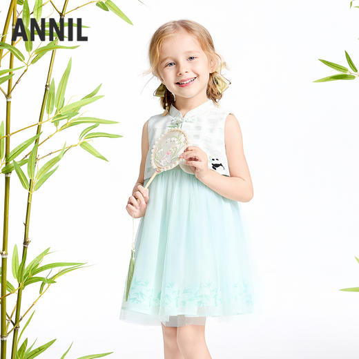 女童无袖连衣裙夏季新款安奈儿童装实体店同款XG523660 商品图2