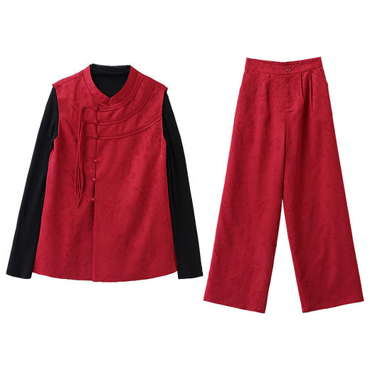 气质穿搭春季新中式三件套HBLJRA993 商品图4