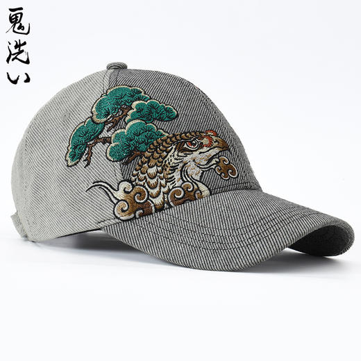 ONIARAI/鬼洗25春夏新品泥棒蓝豹斗鹰绣花棒球帽男女款 25NA409 商品图2