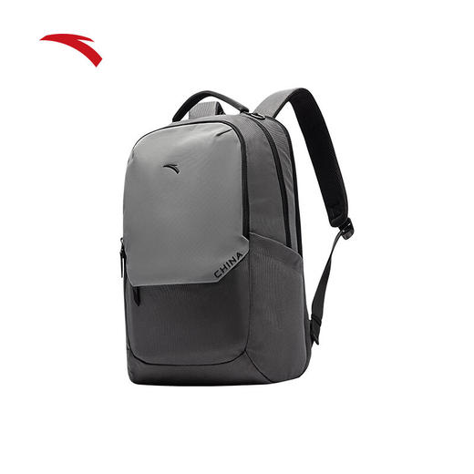 安踏双肩包 大容量通勤包运动背包减负电脑包简约黑色背包192517153 商品图1