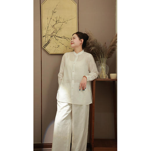 【抖音专属】新中式衬衣（25710073琼丝结缘款） 商品图2