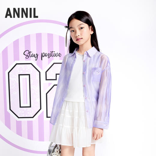 女童梭织上衣夏季新款安奈儿童装实体店同款AG521709 商品图2