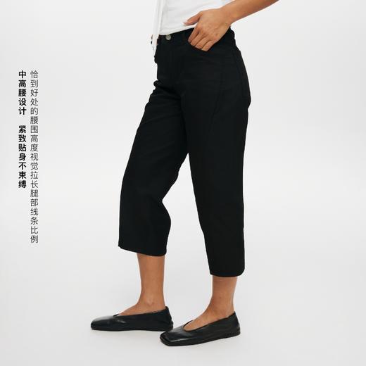 oneup索罗娜扭骨剪裁七分裤 商品图2