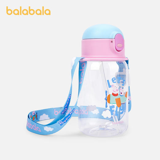 【小猪佩奇IP】巴拉巴拉儿童冷水杯女童吸管水杯便携可爱 商品图1