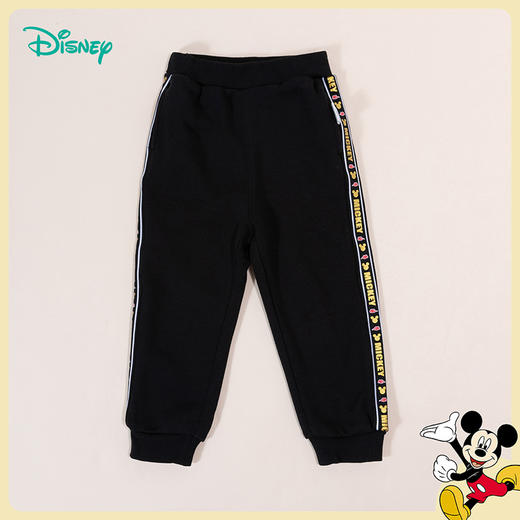 迪士尼秋冬男童卫裤加绒保暖束脚长裤中大童外出裤学生裤ZD3CK003 商品图3