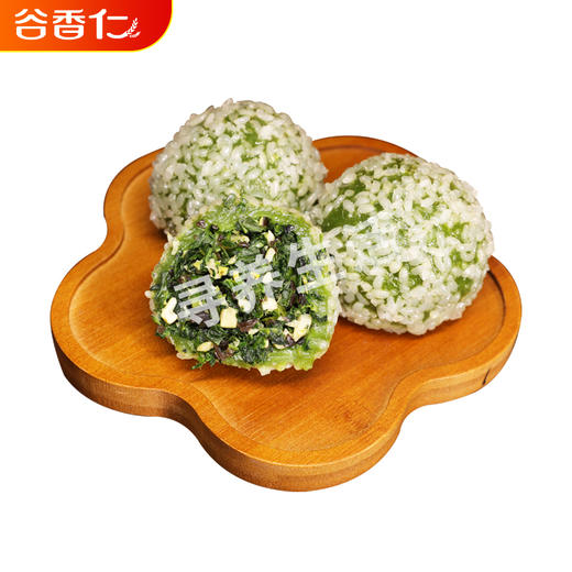 谷香仁春三鲜荠菜青团野菜传统糕点糯米艾草菜团手工现做早餐团子 商品图4