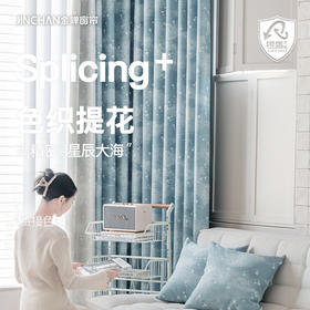 【星辰大海】金蝉高克重色织提花窗帘