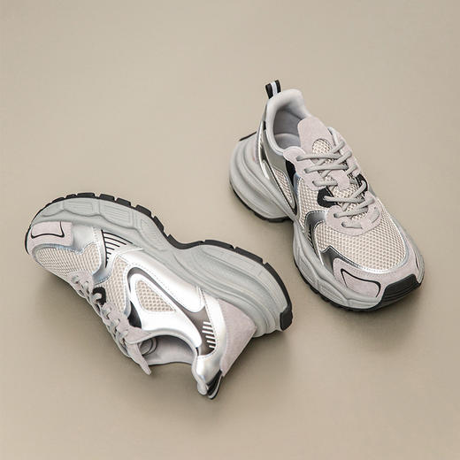 Sacha休闲绑带老爹鞋|轻便缓震回弹好，透气网面可穿四季 商品图5