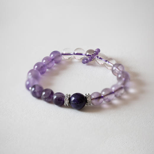 「Wellness · 知足常乐」紫色系手串（单圈） 商品图1