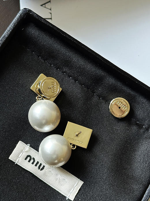 THS-无 缪家 少女感方块珍珠耳饰 CU1276 商品图6