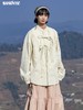 早乙女惠子saotome/STMCS251052/纯色木耳边绑带立领衬衫 商品缩略图2