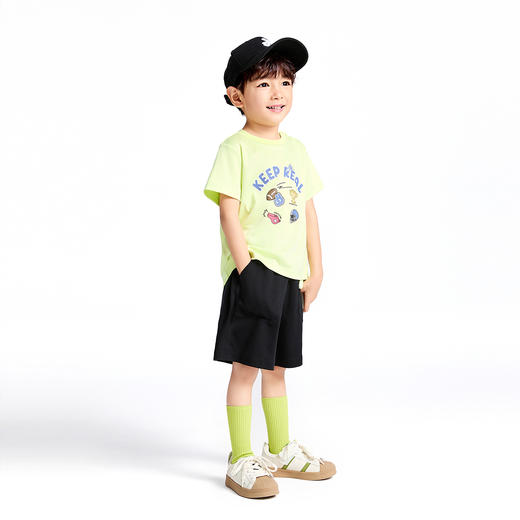 男童圆领液氨短袖针织衫夏季新款安奈儿童装实体店同款XB521603 商品图6