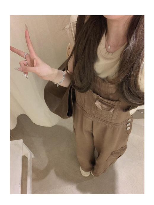 金蘑菇菇 le desert从林冒险计划 热浪沙漠女孩减龄工装背带裤 商品图2