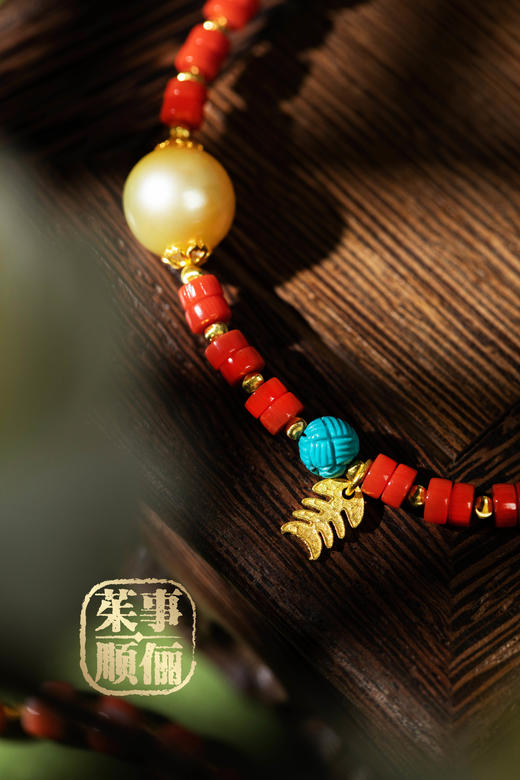 【茱事顺俪】18K黄金天然红手链 商品图2