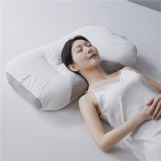 自然醒4D乳胶护颈小圆枕倍护工学枕头护颈椎助睡眠侧睡枕家用成人单人枕芯学生宿舍枕XK 商品图12