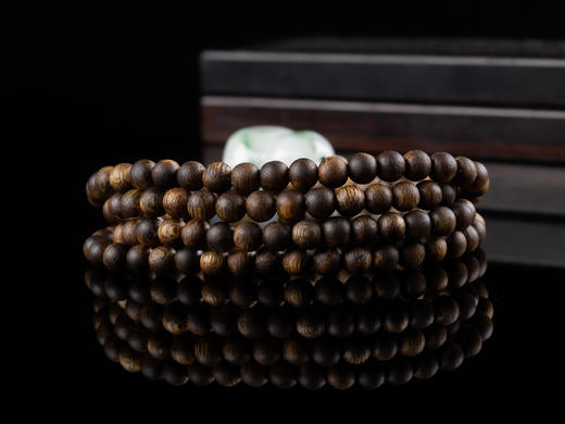 XY0065原创沉香+翡翠飘花葫芦挂件 商品图1