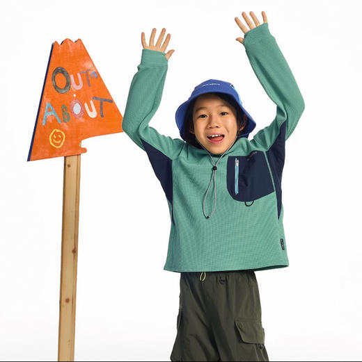 OUTnABOUT出门走走 25ss防晒速干华夫格卫衣 商品图0